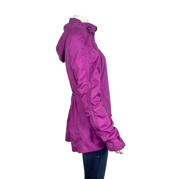 Lululemon Gather and Sprint Jacket 10 Ultra Violet Lightweight Zip Hood Pockets - Picture 2 of 12